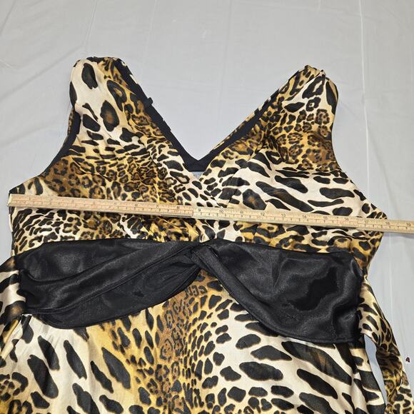 Vintage Rabbit Rabbit Rabbit Designs Women 12 Dress Animal Print Leopard Cheetah - Picture 11 of 14